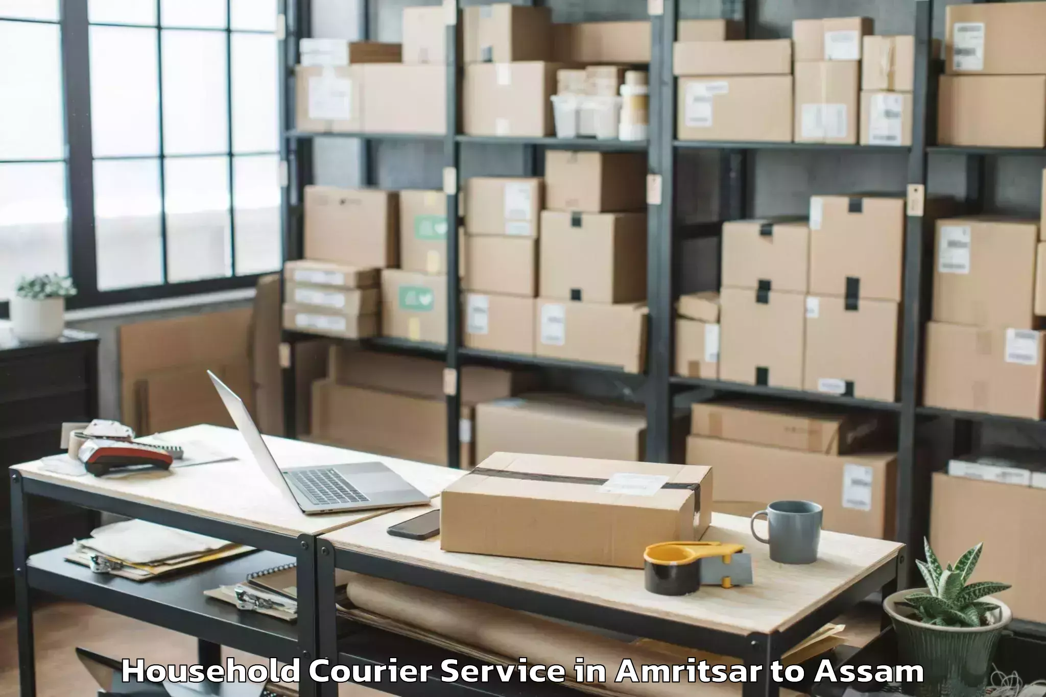 Affordable Amritsar to Dudhnai Household Courier